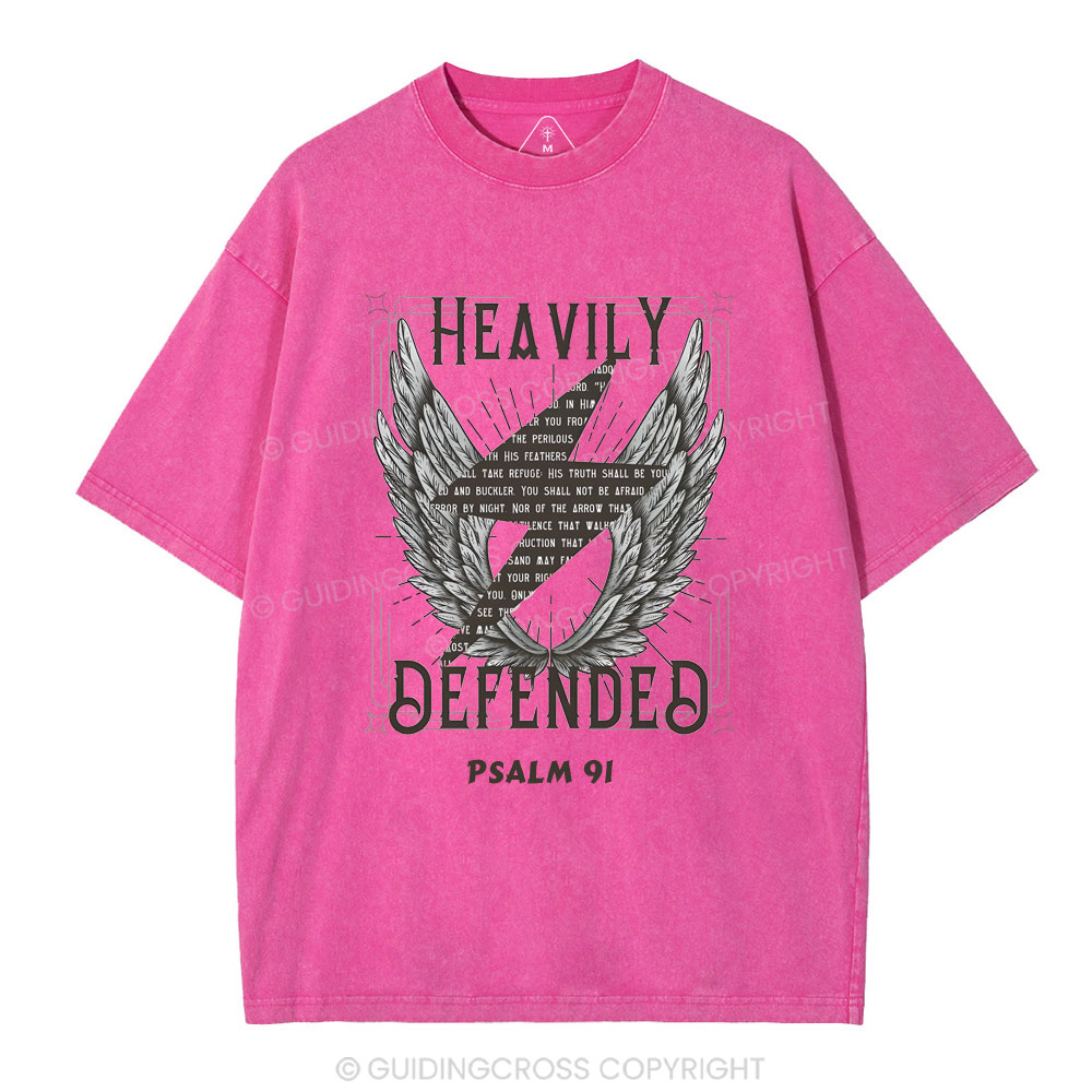 Heavily Defended Christian Washed T-Shirt