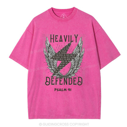 Heavily Defended Christian Washed T-Shirt