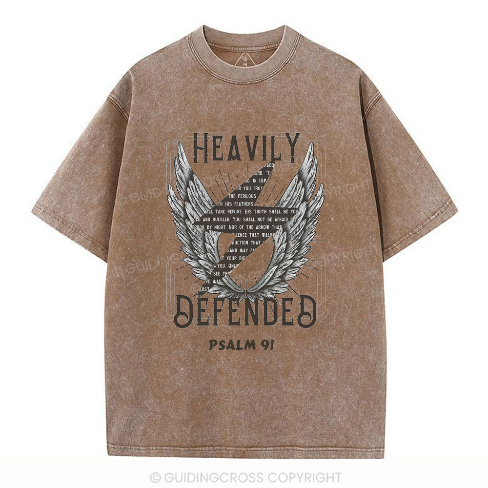 Heavily Defended Christian Washed T-Shirt
