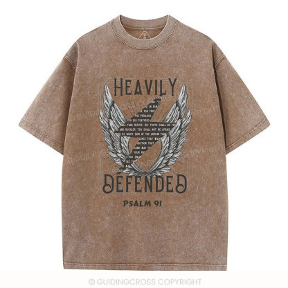 Heavily Defended Christian Washed T-Shirt