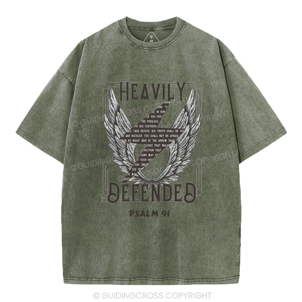 Heavily Defended Christian Washed T-Shirt