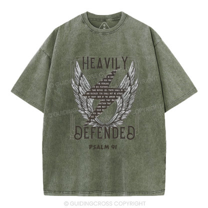 Heavily Defended Christian Washed T-Shirt