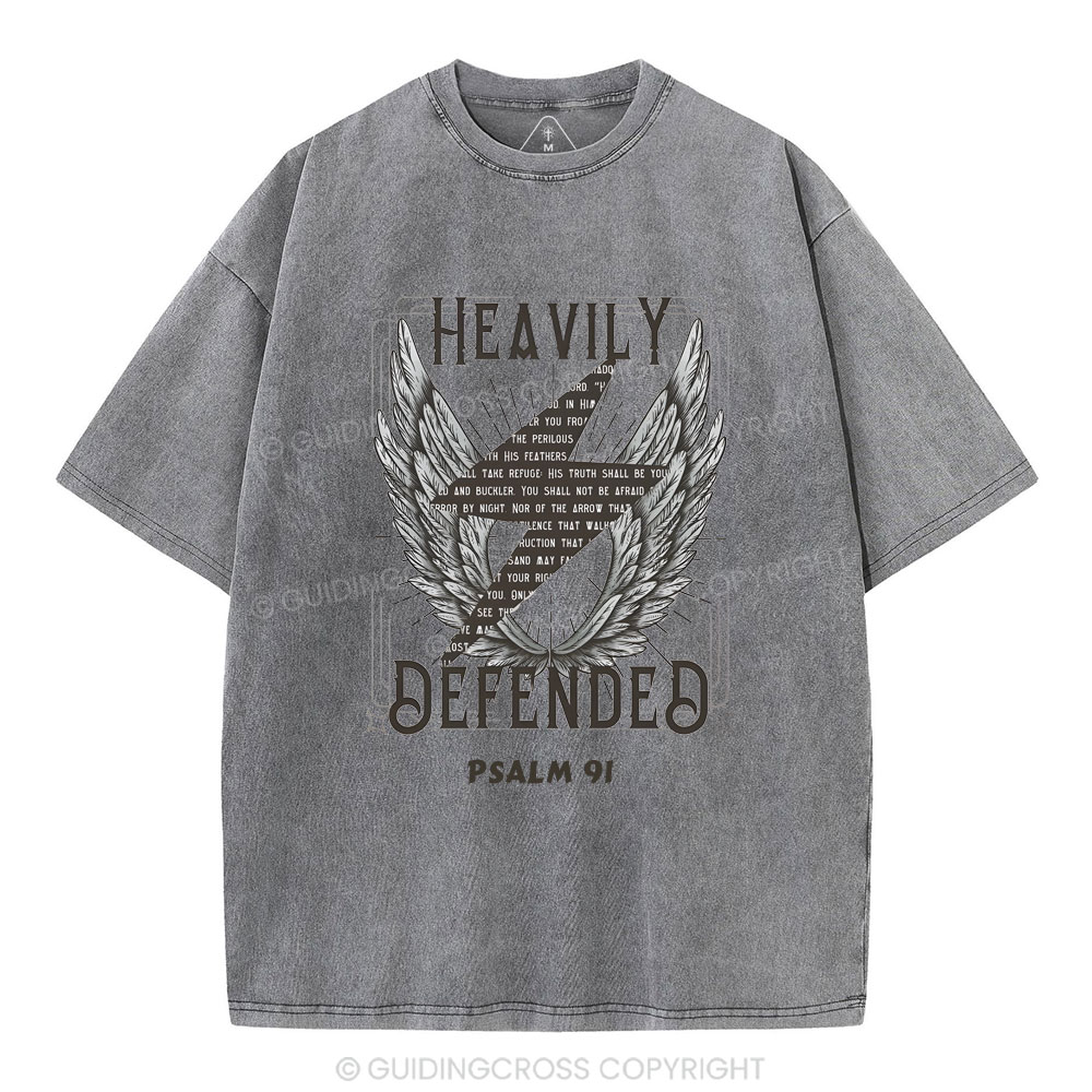 Heavily Defended Christian Washed T-Shirt
