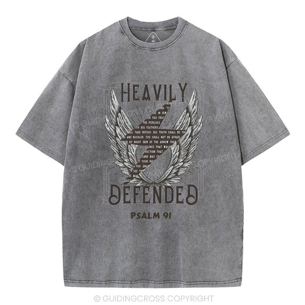 Heavily Defended Christian Washed T-Shirt