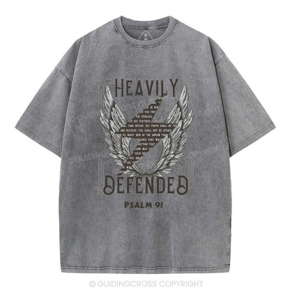 Heavily Defended Christian Washed T-Shirt