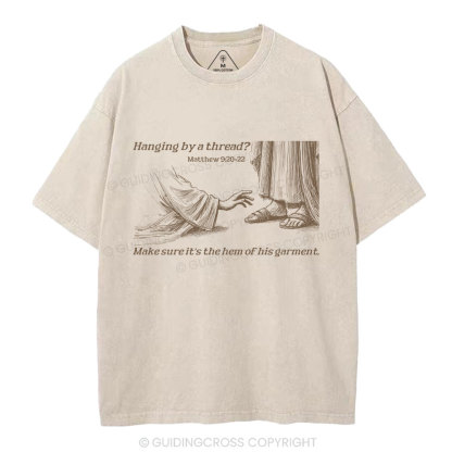Hem Of His Garment Christian Washed T-Shirt