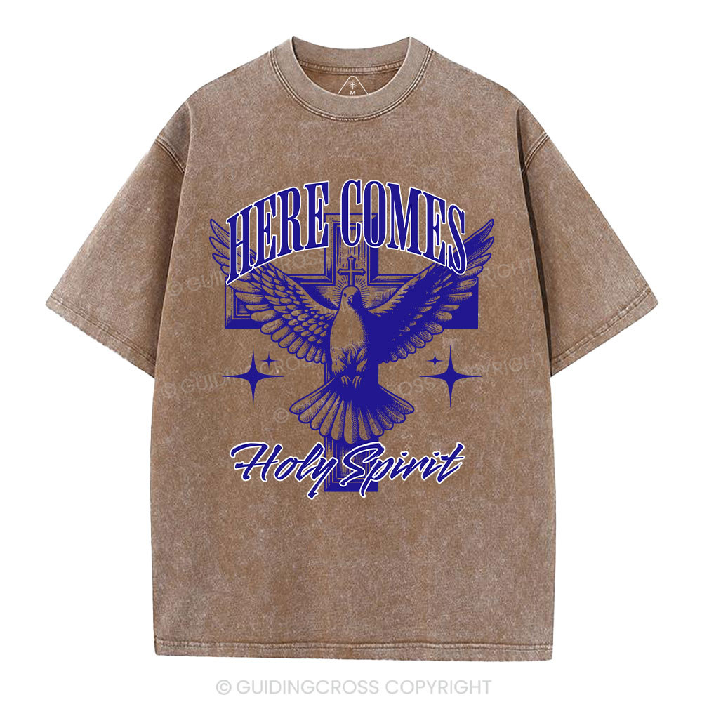 Here Comes  Christian Washed T-Shirt