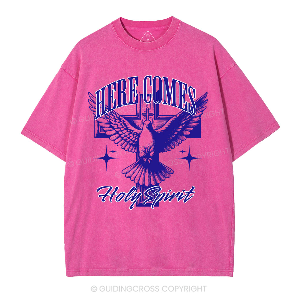 Here Comes  Christian Washed T-Shirt