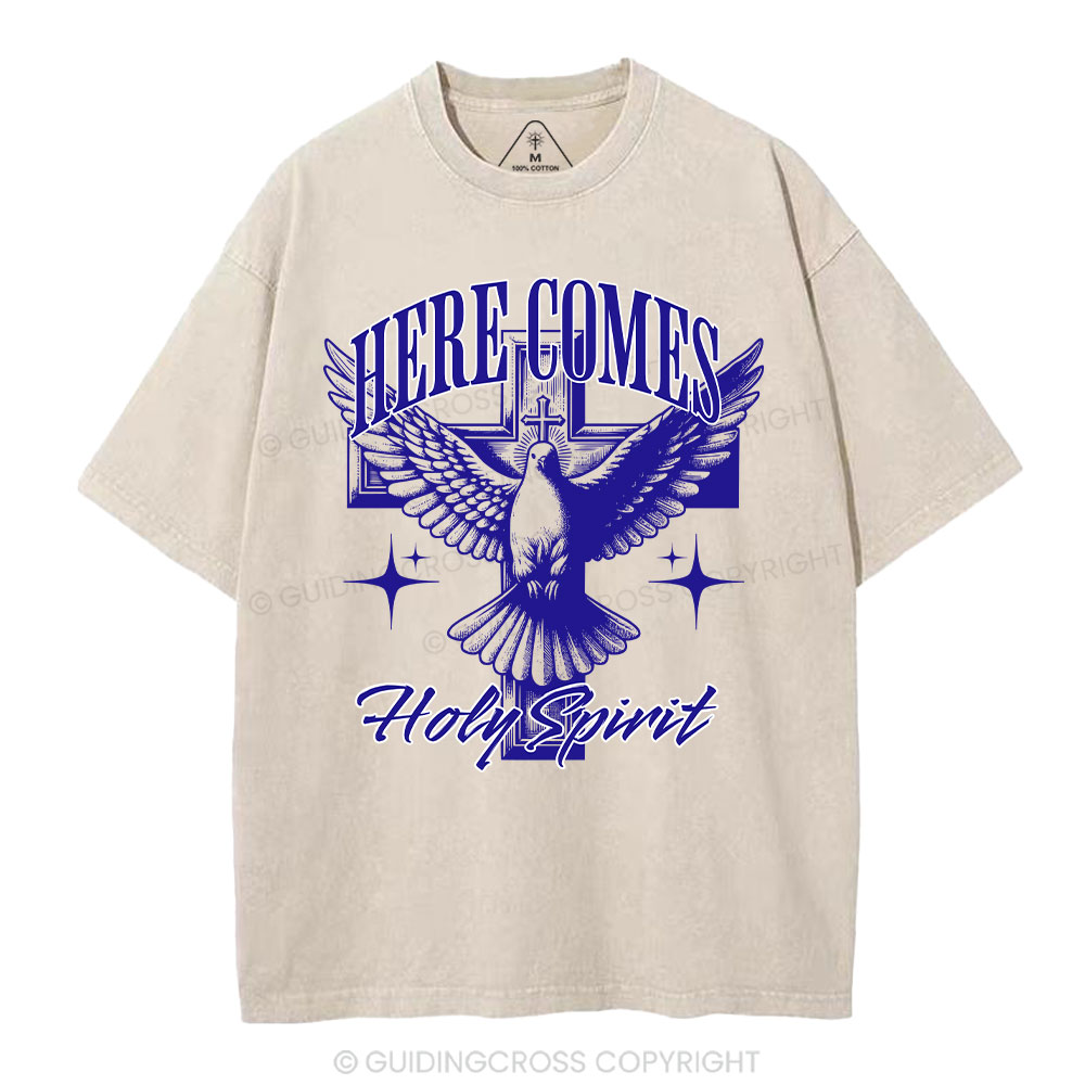Here Comes  Christian Washed T-Shirt