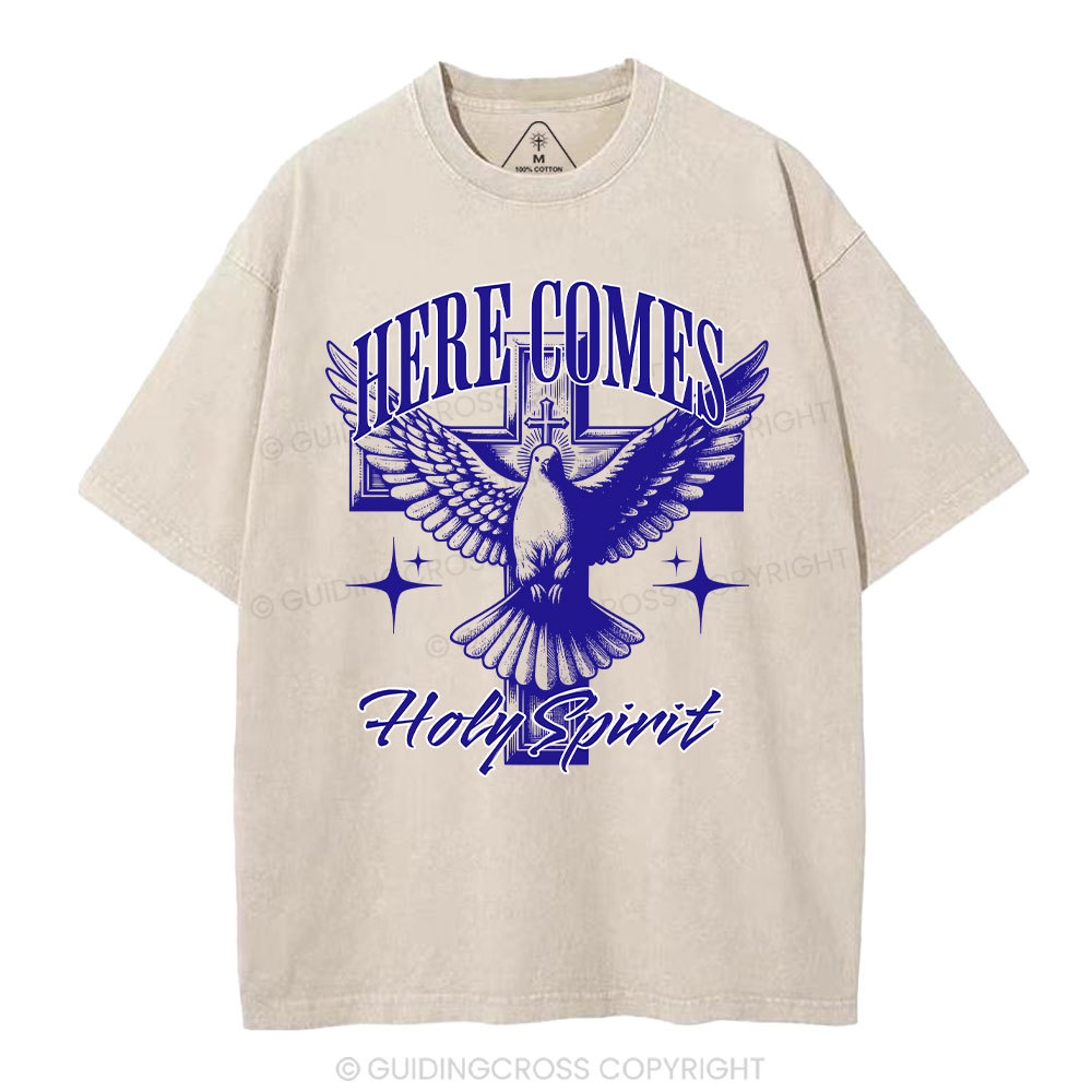 Here Comes  Christian Washed T-Shirt