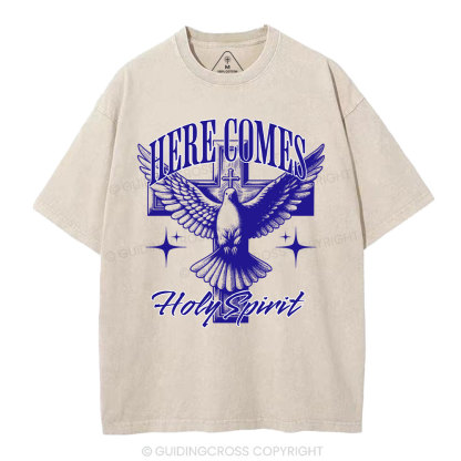 Here Comes  Christian Washed T-Shirt