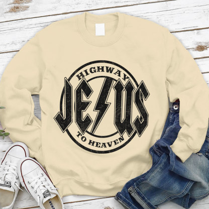 Highway Jesus To Heaven Sweatshirt