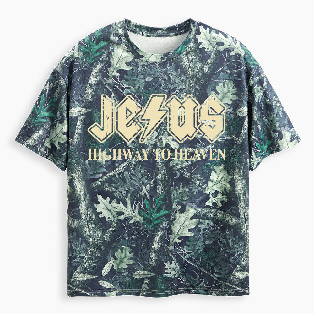 Highway To Heaven Christian Camo T-Shirt