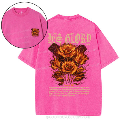 His Glory Christian Washed T-Shirt