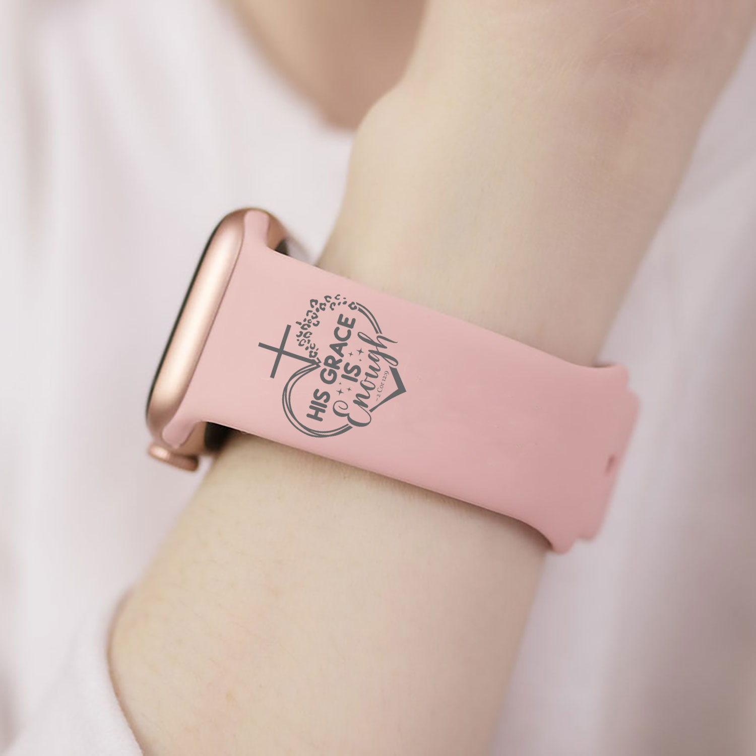 His Grace Is Enough Christian Watch Band