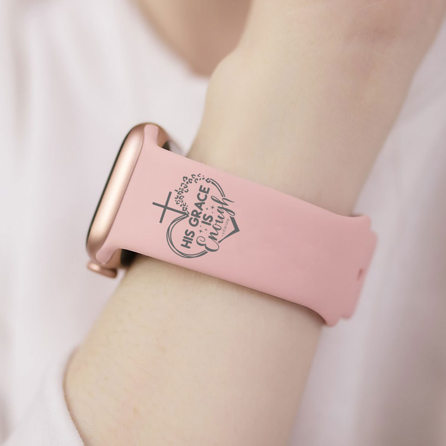 His Grace Is Enough Christian Watch Band