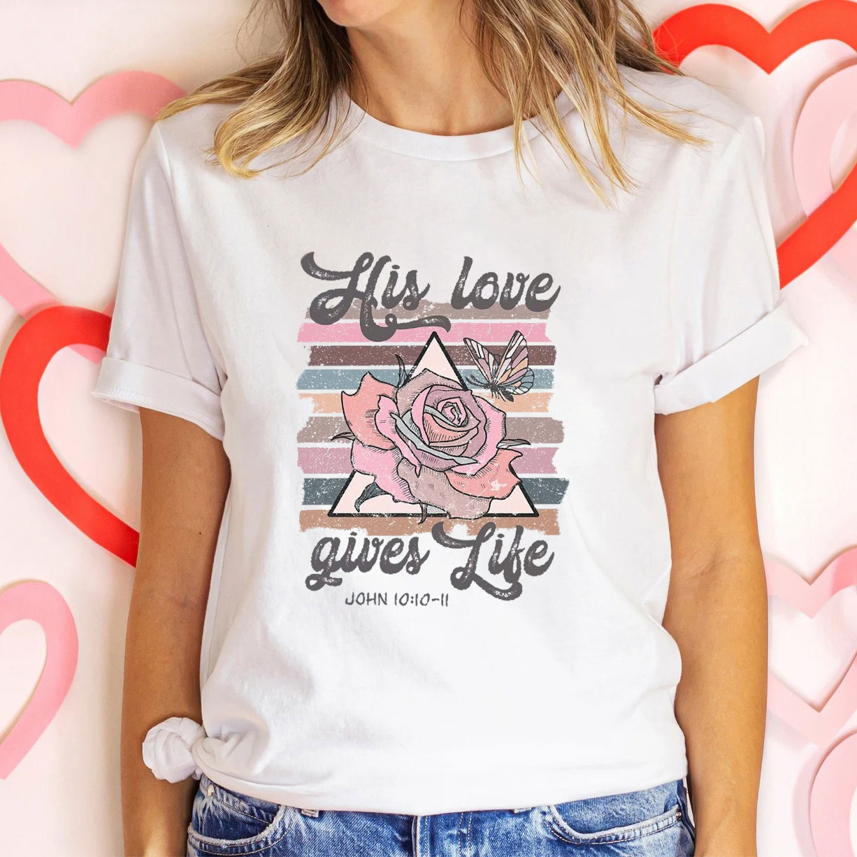 His Love Gives Like Christian T-Shirt