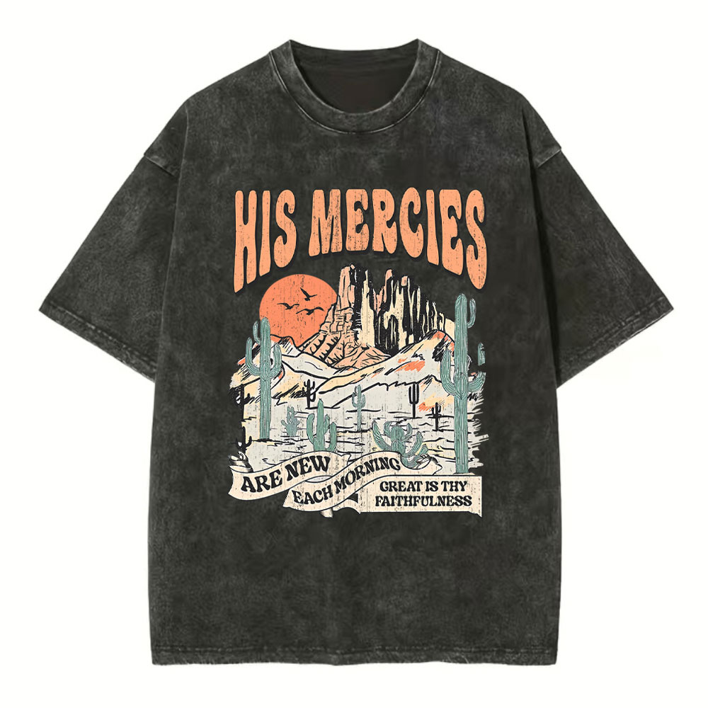 His Mercies are New Every Morning Boho Religious T Shirt His Mercies are New Every Morning Boho Religious T Shirt