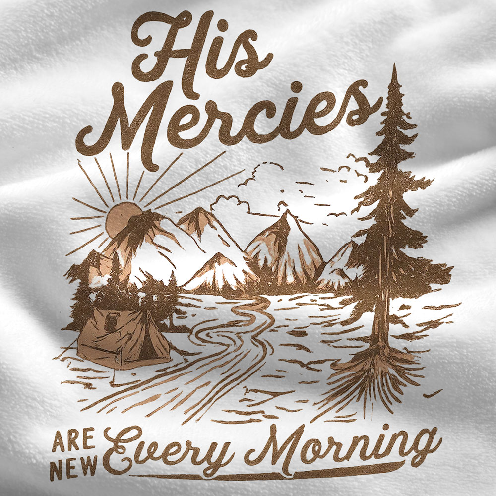 His Mercies Are New Every Morning Christian Blanket