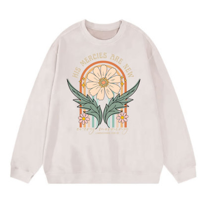 His Mercies Are New Every Morning Christian Washed Sweatshirt