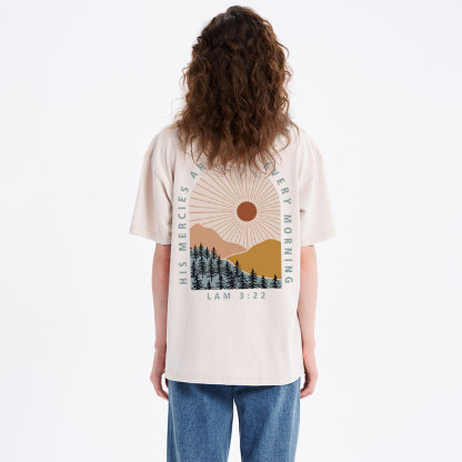 His Mercies Are New Every Morning Christian Washed T-Shirt