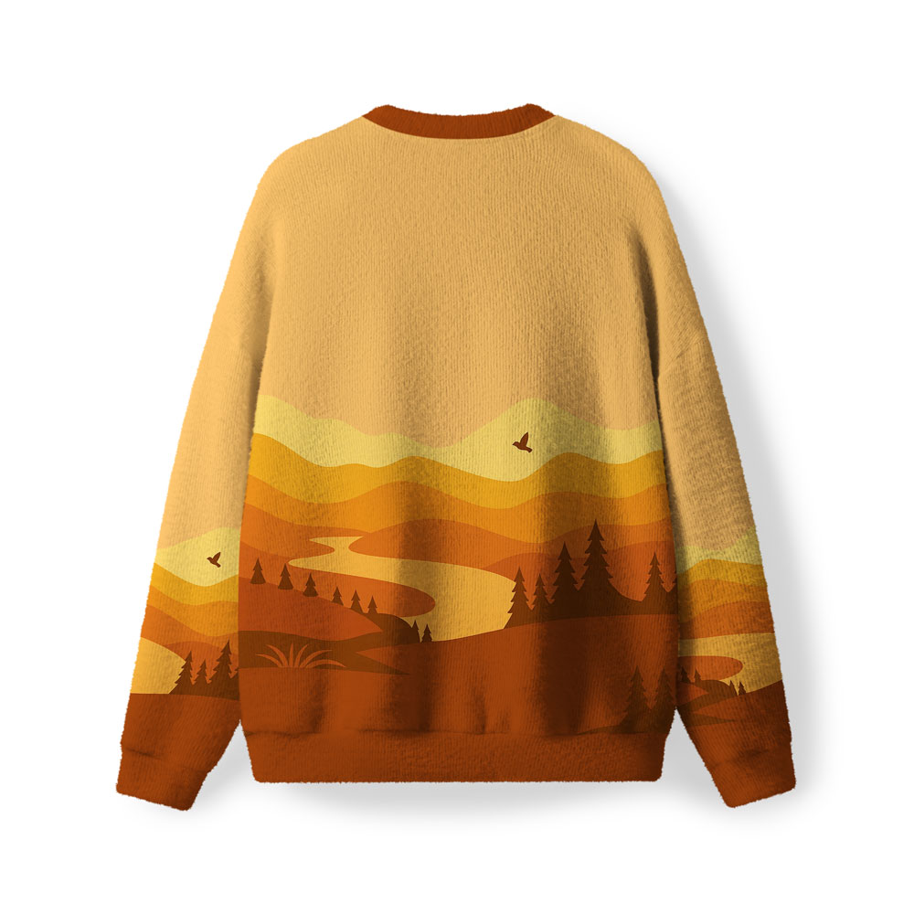 His Mercies Are New Every Morning Furry Christian Lightweight Sweater