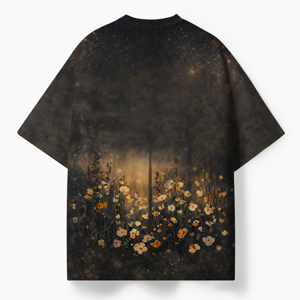 His Mercies Are New Every Morning Oversized All-Over Print Christian T-Shirt