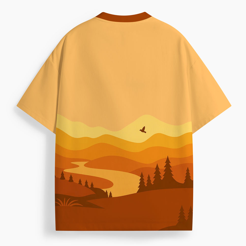 His Mercies  Are New Every Morning Oversized All-Over Print Christian T-Shirt