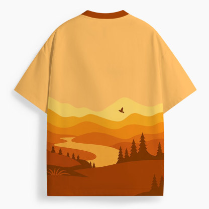 His Mercies  Are New Every Morning Oversized All-Over Print Christian T-Shirt