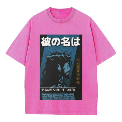 His Name Christian Washed T-Shirt