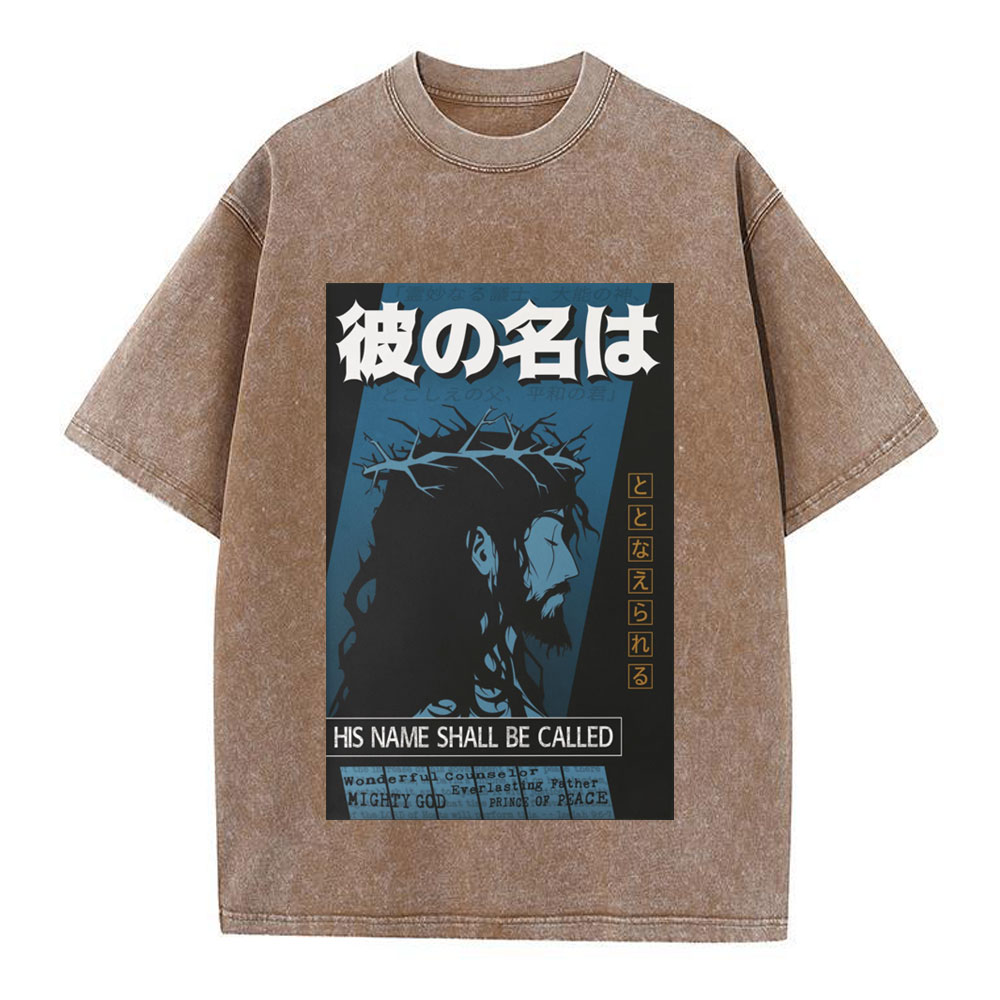 His Name Christian Washed T-Shirt