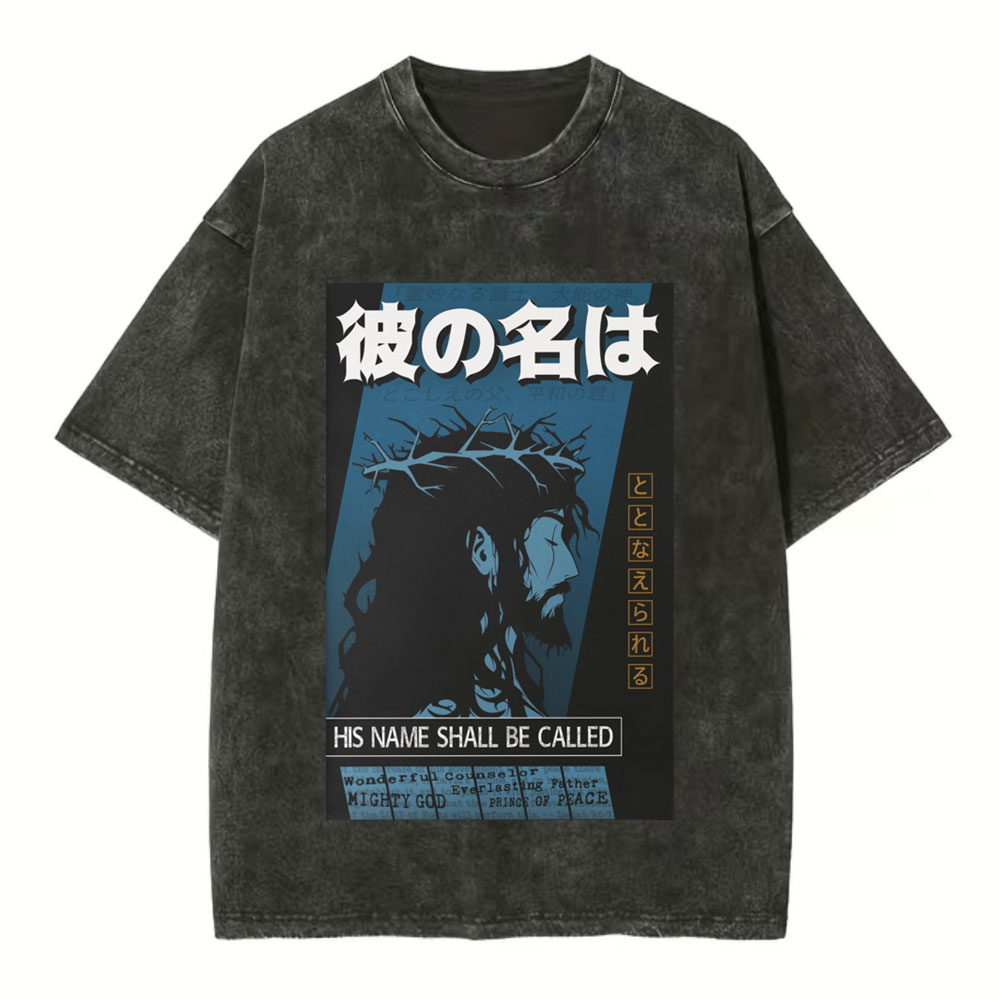 His Name Christian Washed T-Shirt