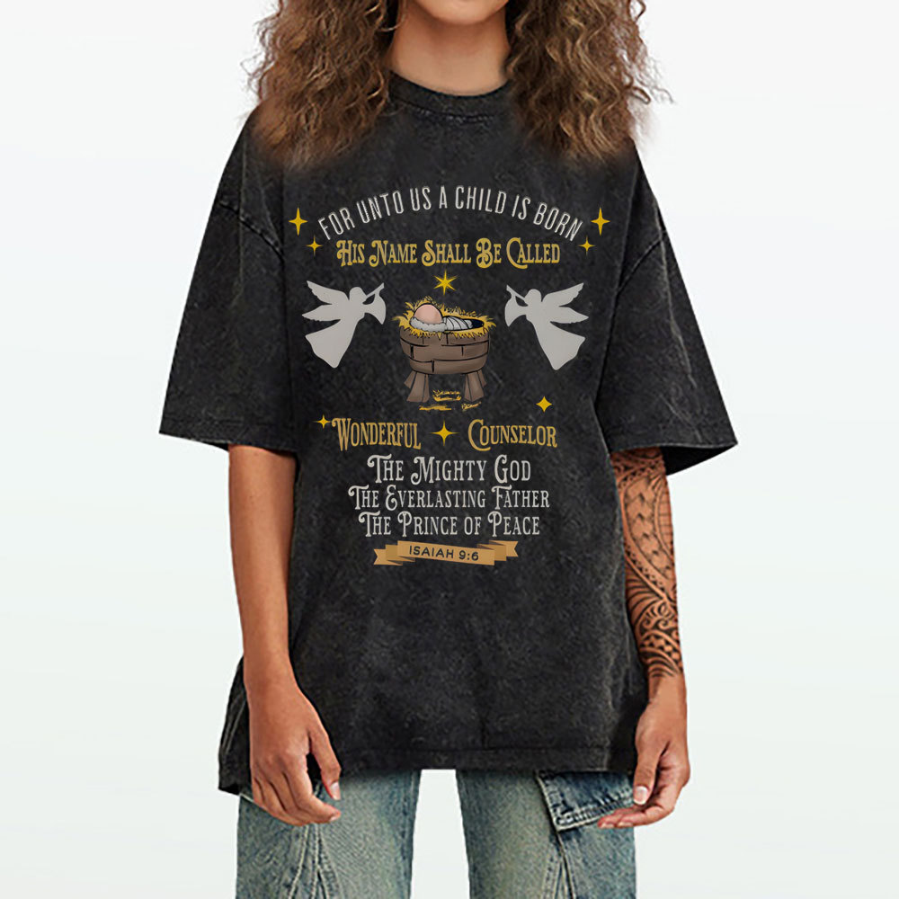 His Name Shall Be Called Christian Washed T-Shirt