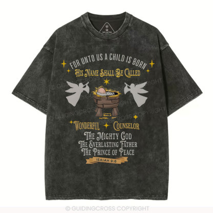 His Name Shall Be Called Christian Washed T-Shirt