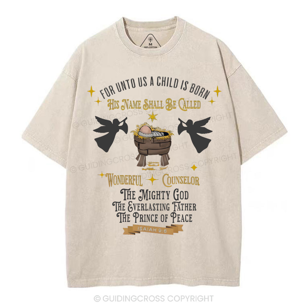 His Name Shall Be Called Christian Washed T-Shirt