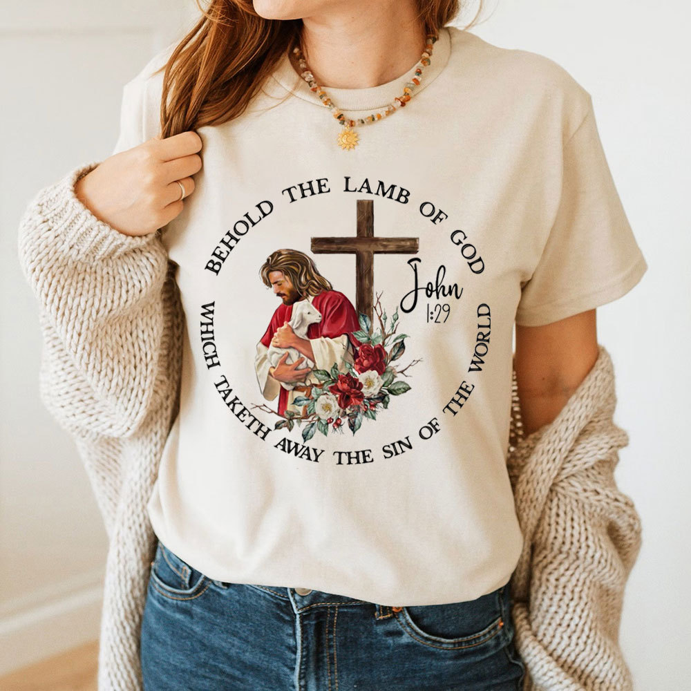 Hold The Lamb Of God Chrisitan T-Shirt