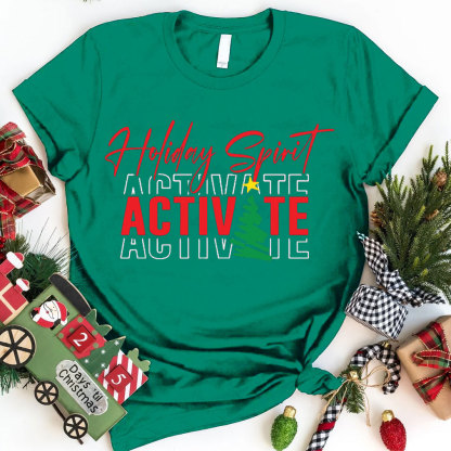 Holiday Spirit Christian Christmas T-Shirt