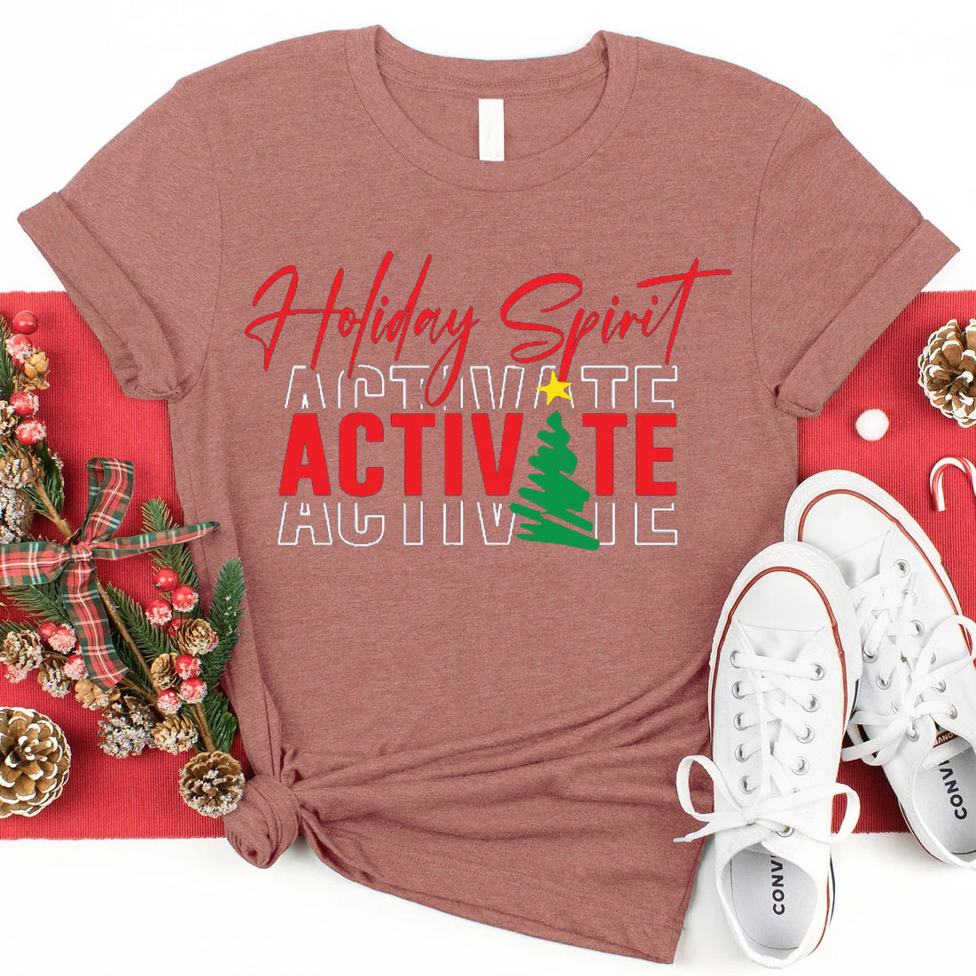 Holiday Spirit Christian Christmas T-Shirt