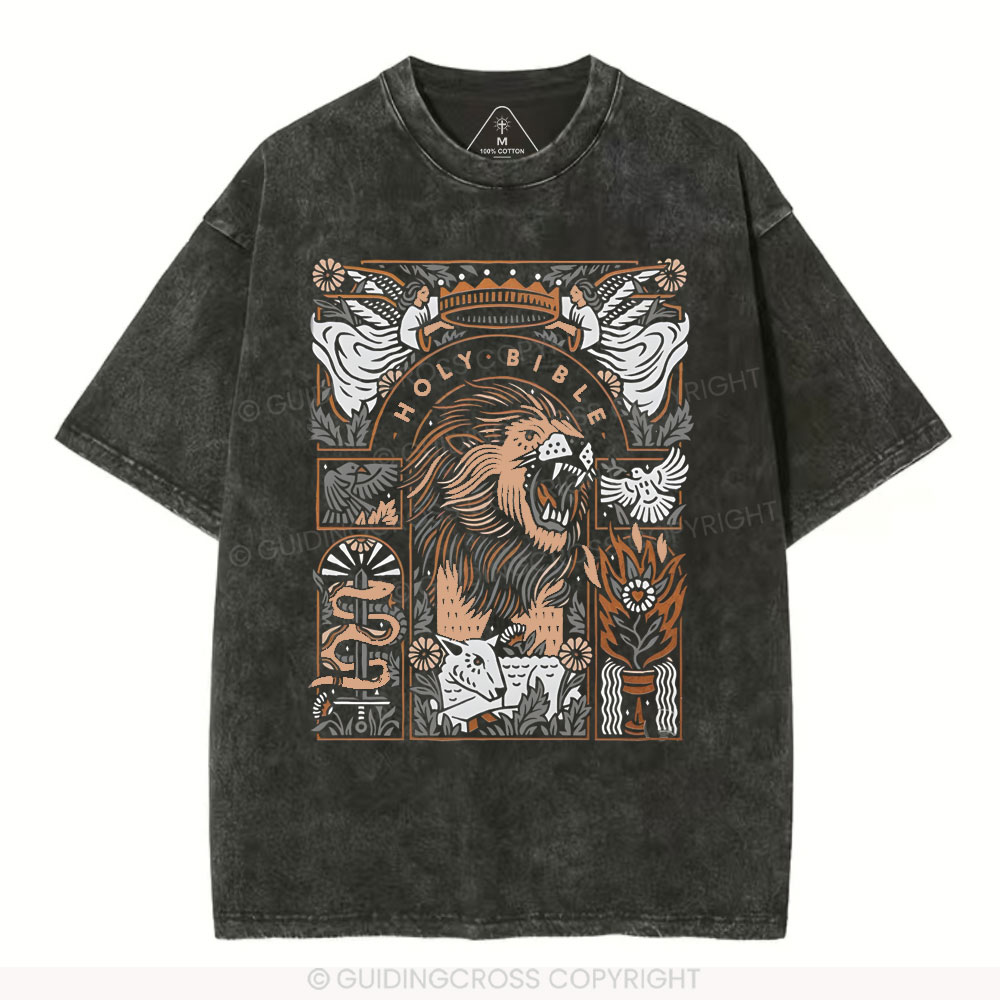 Holy Bible Christian Washed T-Shirt