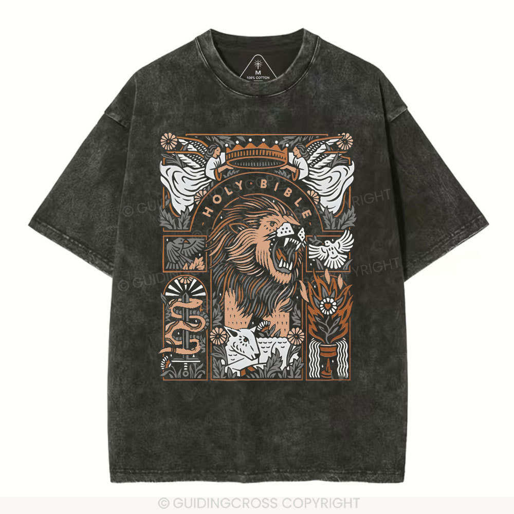 Holy Bible Christian Washed T-Shirt