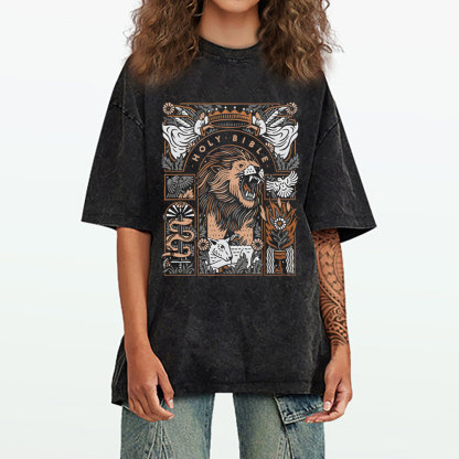 Holy Bible Christian Washed T-Shirt