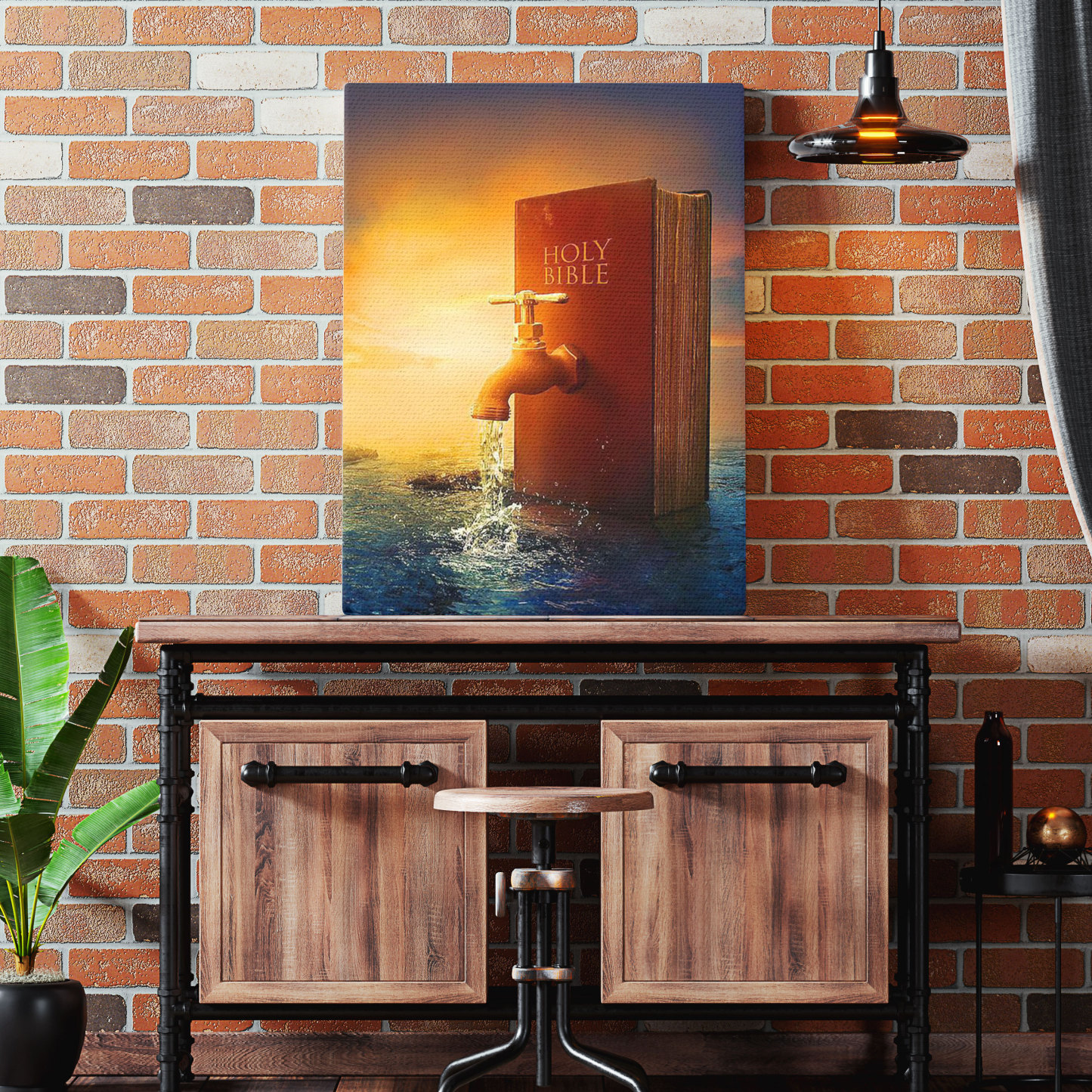 Holy Bible Encouraging Christian Canvas Wall Art