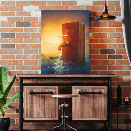 Holy Bible Encouraging Christian Canvas Wall Art