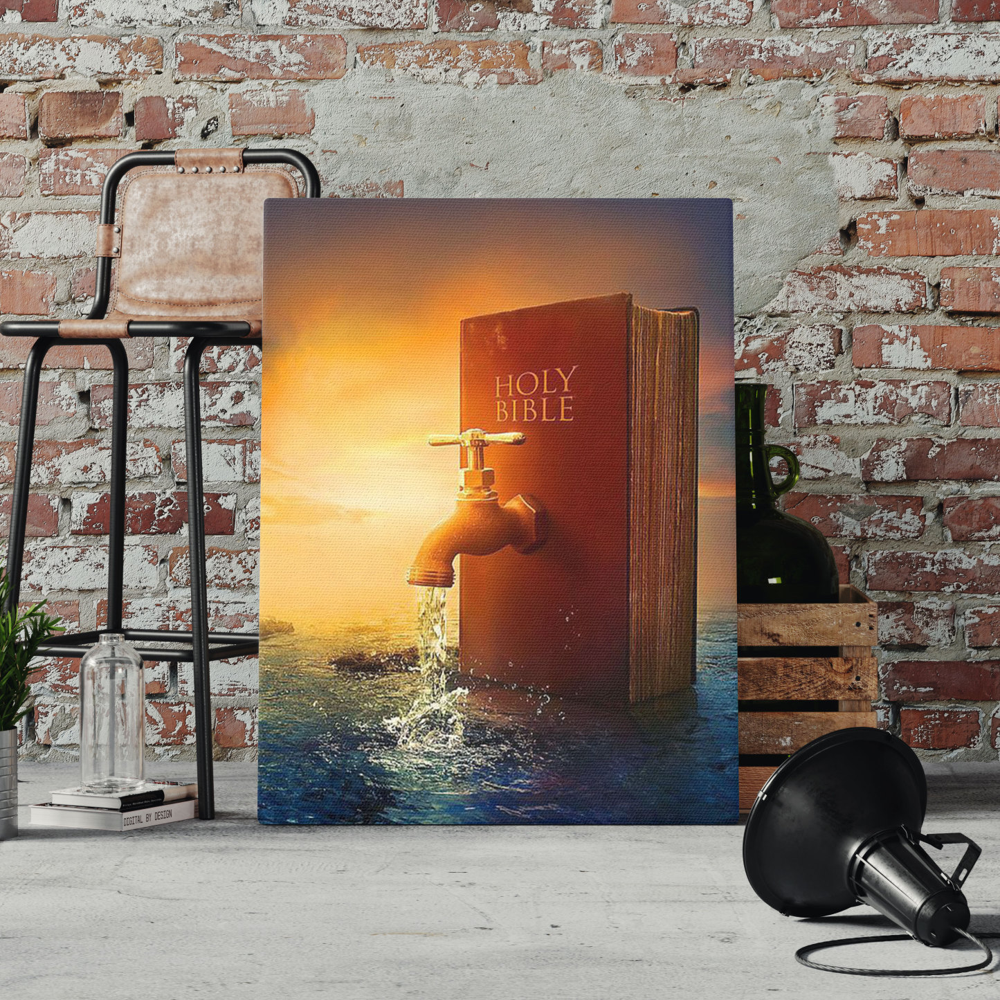 Holy Bible Encouraging Christian Canvas Wall Art