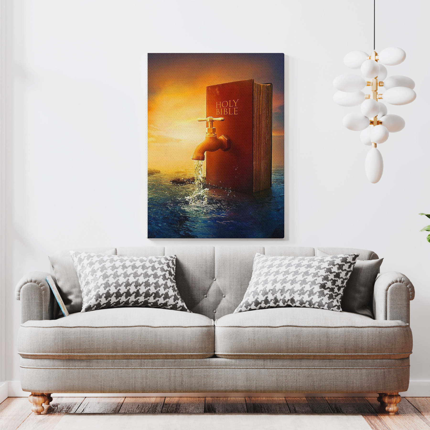 Holy Bible Encouraging Christian Canvas Wall Art