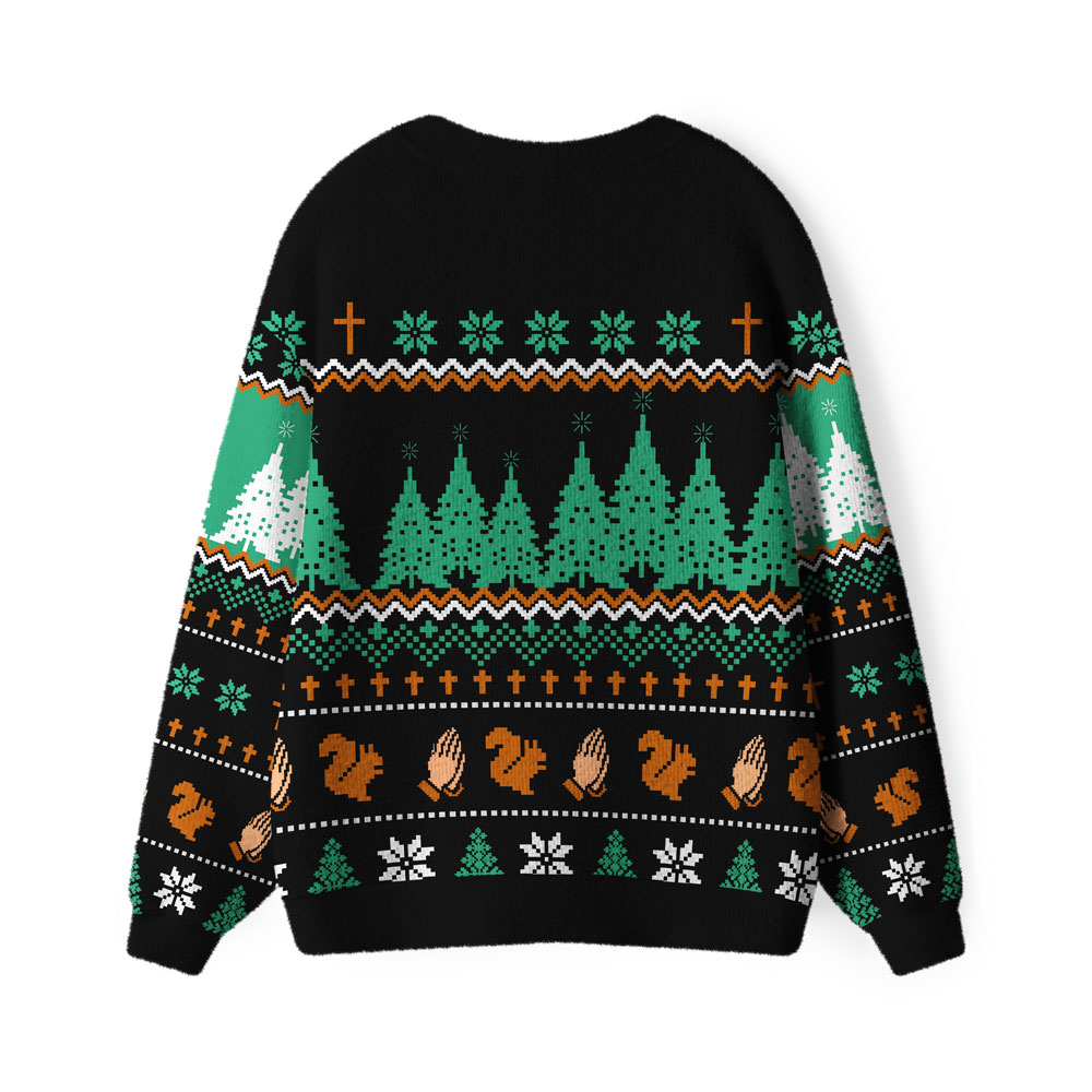 Holy Bible Furry Christian Lightweight Cardigan