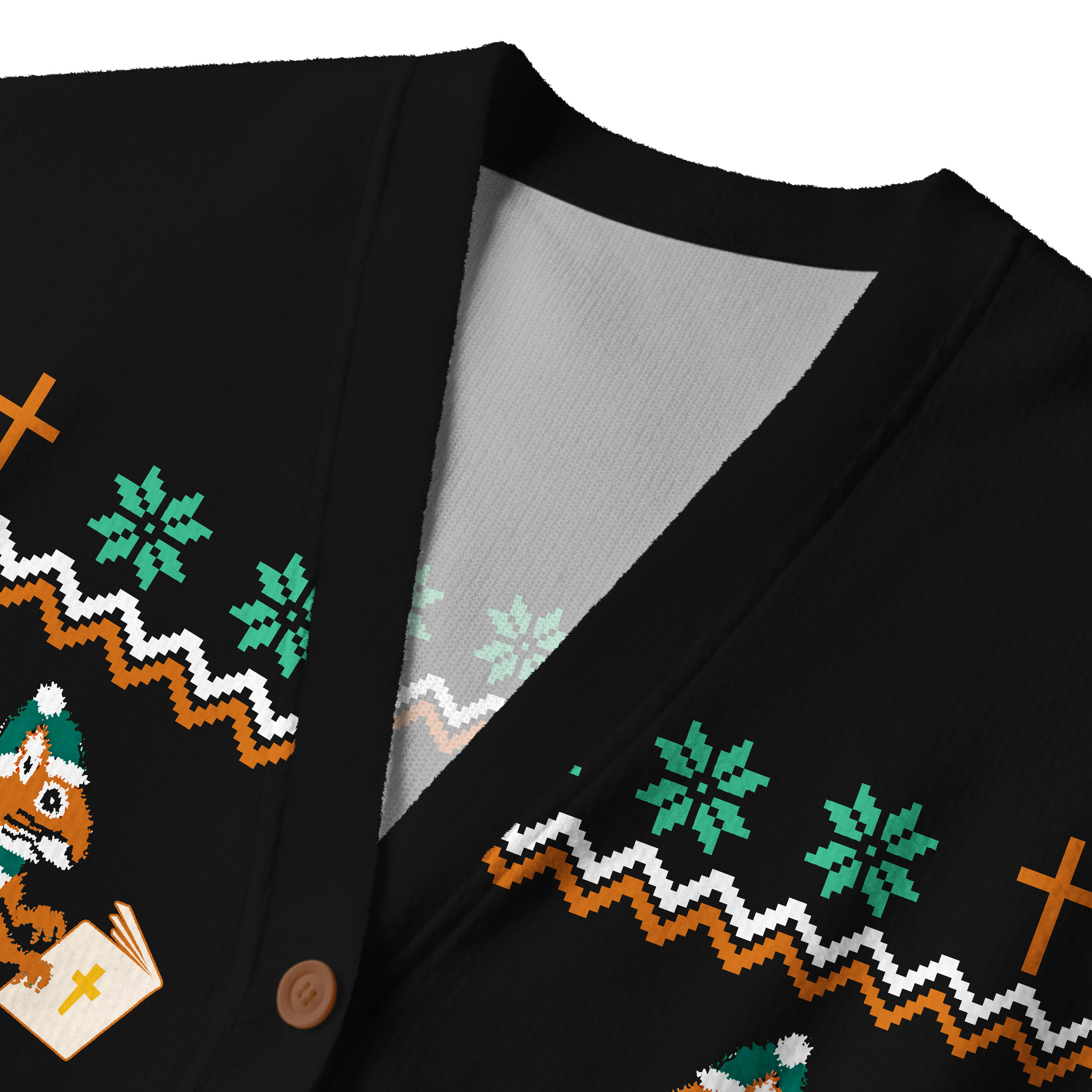 Holy Bible Furry Christian Lightweight Cardigan