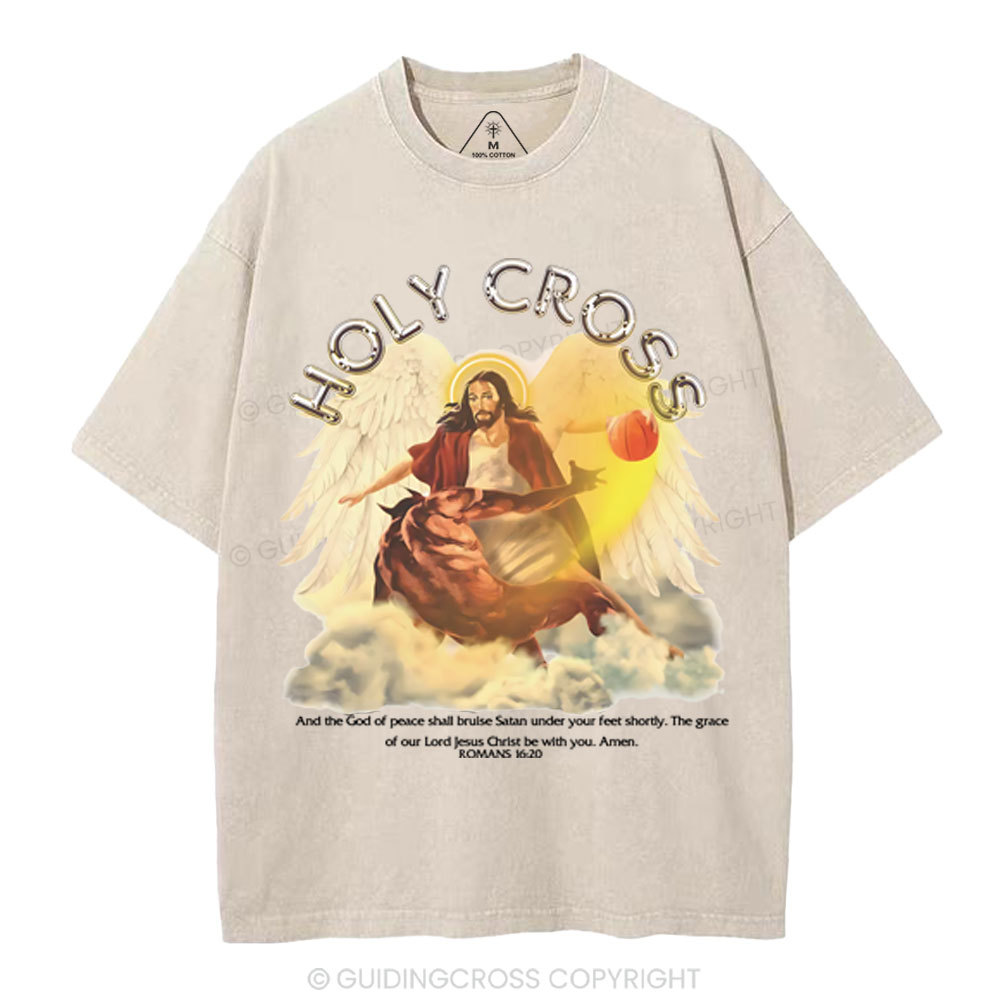 Holy Cross Christian Washed T-Shirt