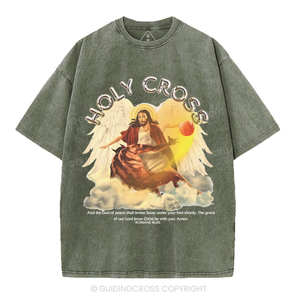 Holy Cross Christian Washed T-Shirt