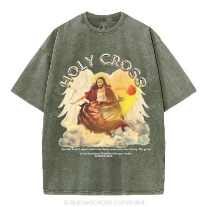 Holy Cross Christian Washed T-Shirt